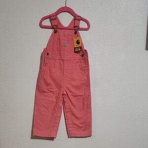 Carhartt Kids Overalls in Soft Pink